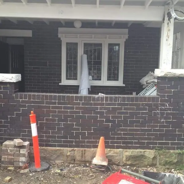 Underpinning work at brick residential home
