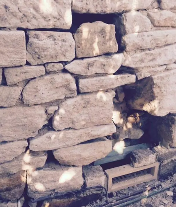 Traditional sandstone dressing techniques on display