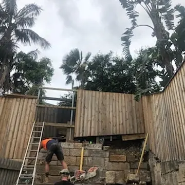 Heritage sandstone facade restoration in progress