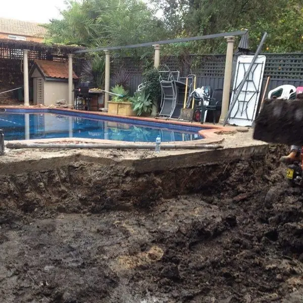 Residential pool area render and waterproofing project