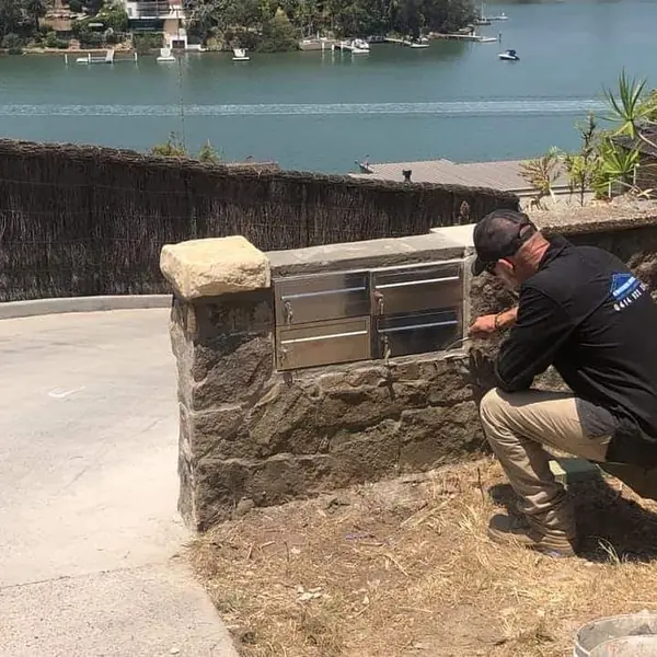 Harbourside stonework at premium residential property